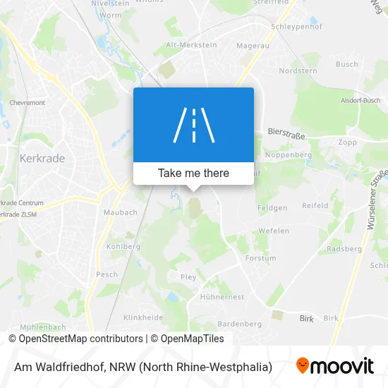 Am Waldfriedhof map