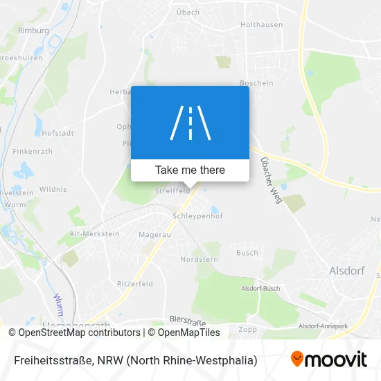 Freiheitsstraße map