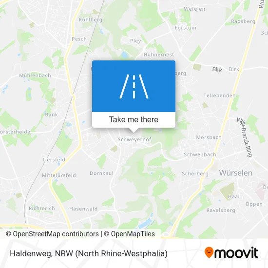 Карта Haldenweg
