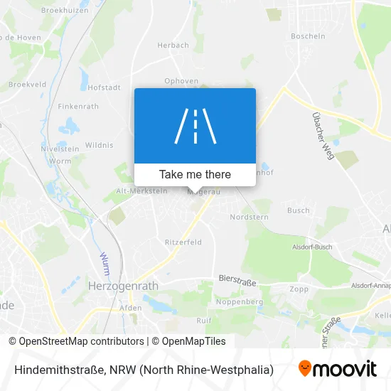 Hindemithstraße map