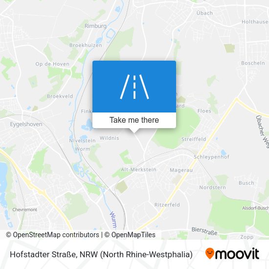 Hofstadter Straße map