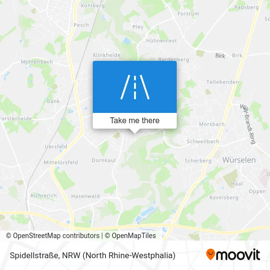 Карта Spidellstraße