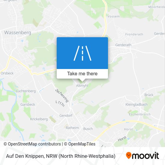 Auf Den Knippen map