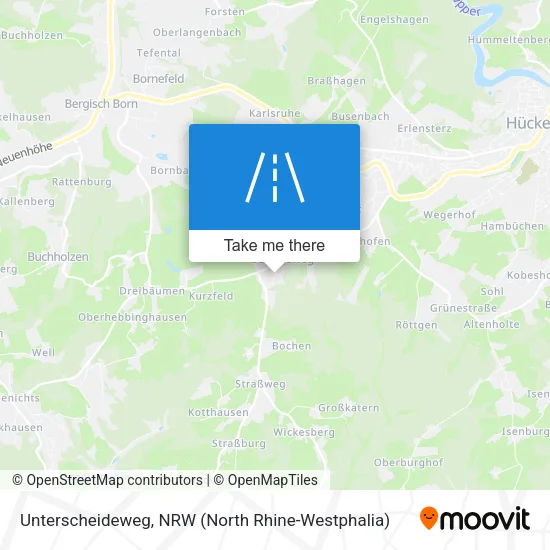 Карта Unterscheideweg