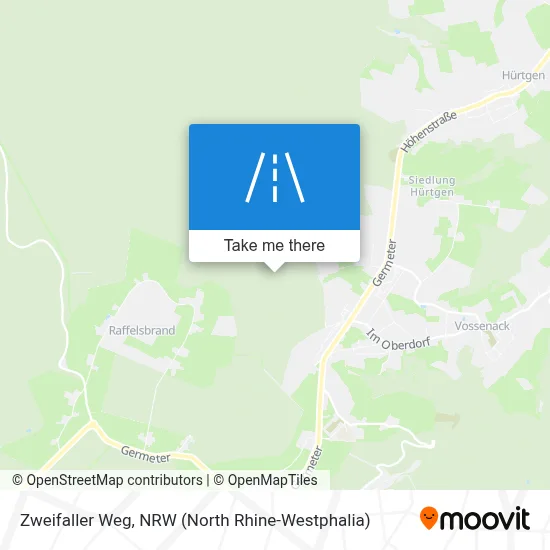 Zweifaller Weg map