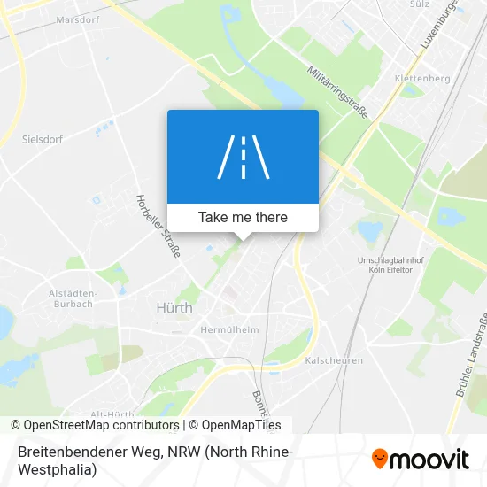 Breitenbendener Weg map