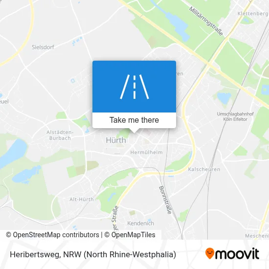 Heribertsweg map