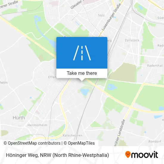 Höninger Weg map