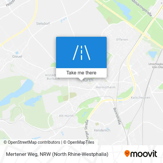 Mertener Weg map