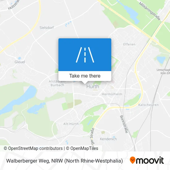 Walberberger Weg map