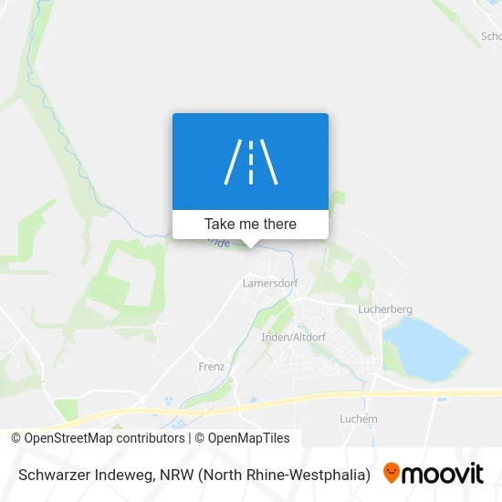 Schwarzer Indeweg map