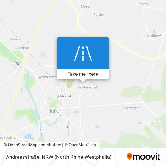 Andreasstraße map