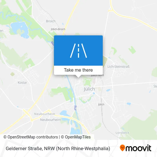 Gelderner Straße map