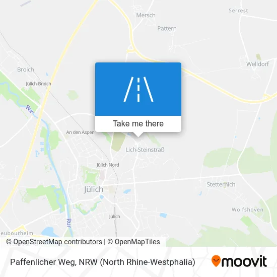 Paffenlicher Weg map