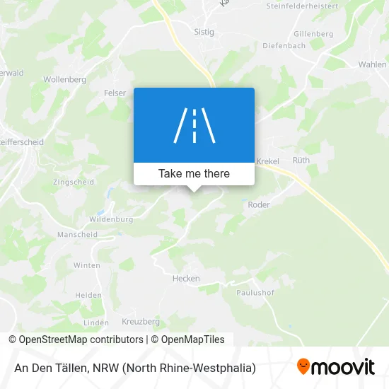An Den Tällen map