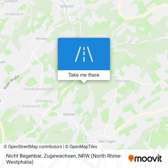 Nicht Begehbar, Zugewachsen map