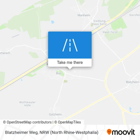 Blatzheimer Weg map