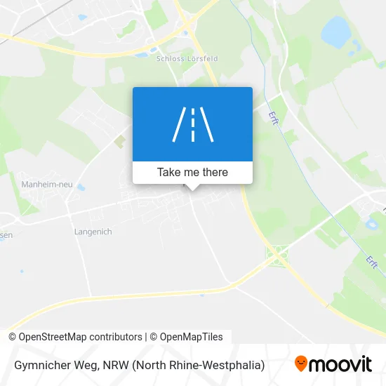 Карта Gymnicher Weg