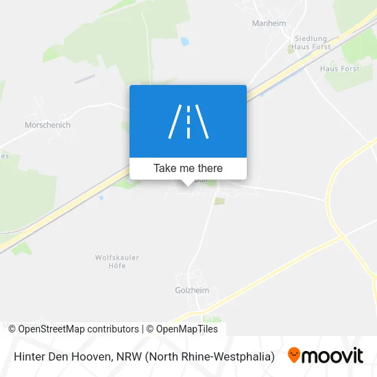 Карта Hinter Den Hooven