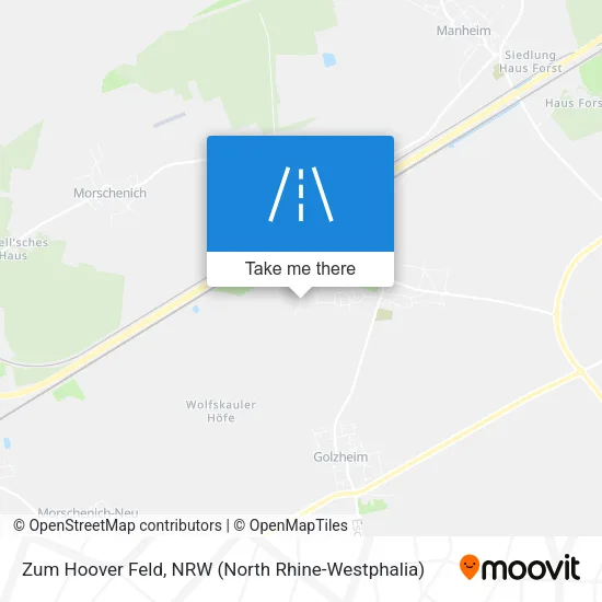 Карта Zum Hoover Feld