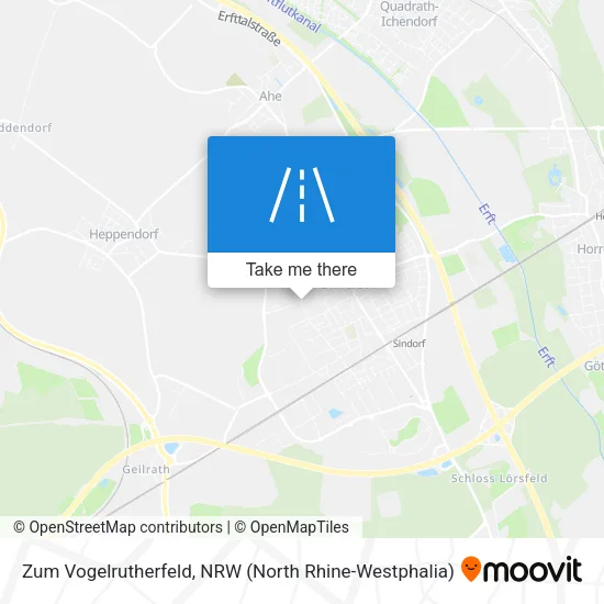 Карта Zum Vogelrutherfeld