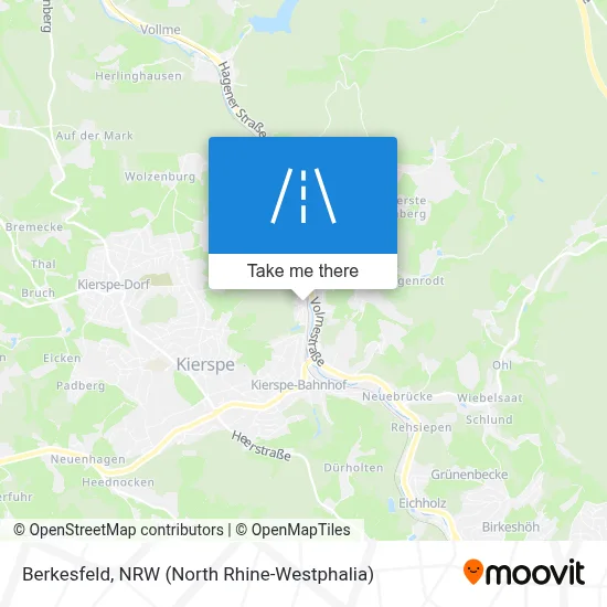 Berkesfeld map