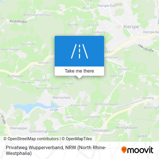 Privatweg Wupperverband map