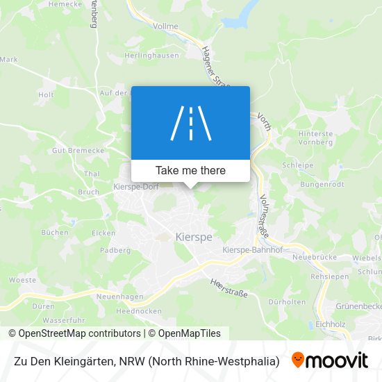 Zu Den Kleingärten map