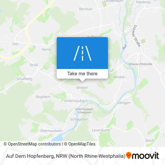Карта Auf Dem Hopfenberg