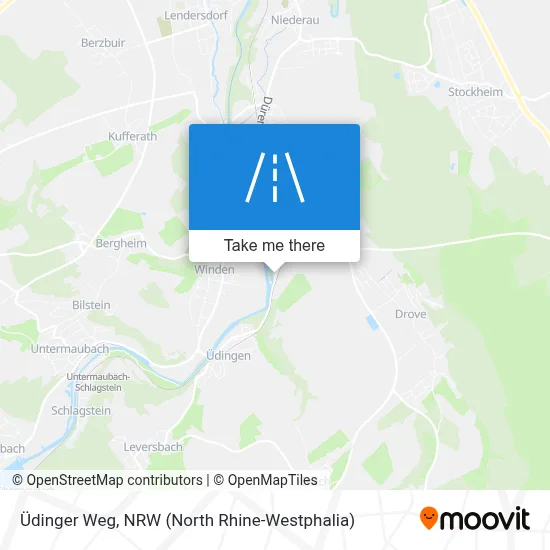 Üdinger Weg map