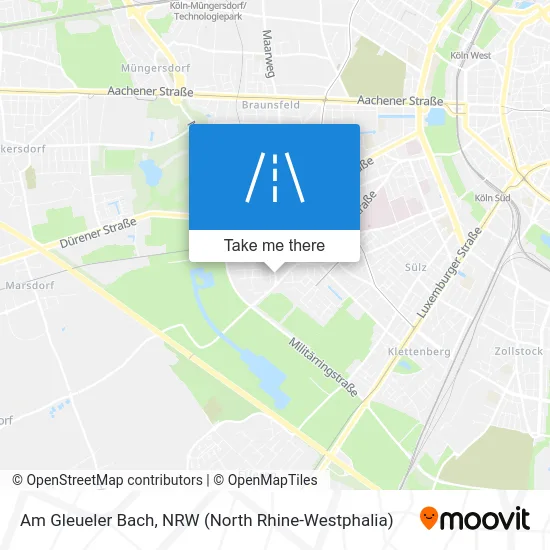 Am Gleueler Bach map