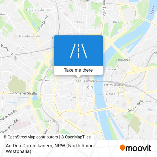 An Den Dominikanern map