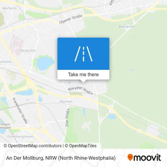 An Der Mollburg map