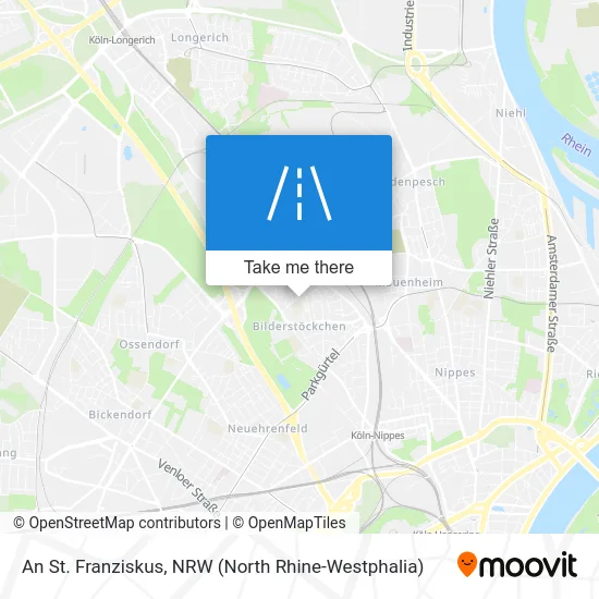 An St. Franziskus map