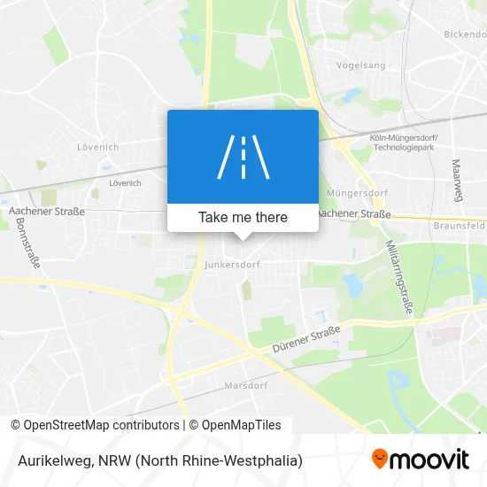 Aurikelweg map