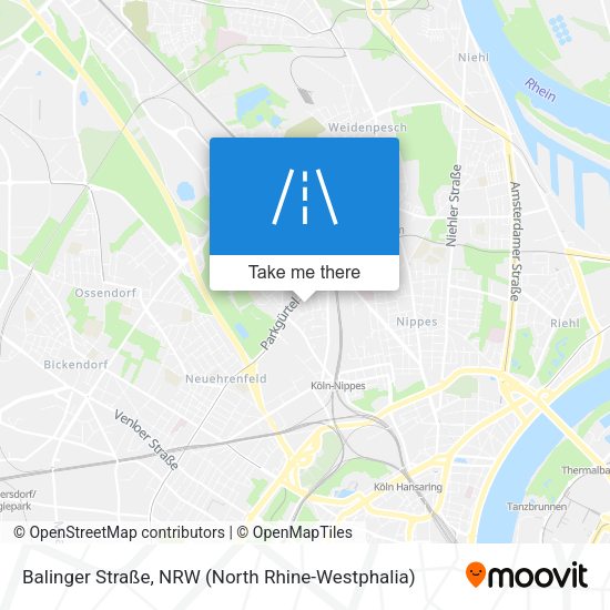 Balinger Straße map