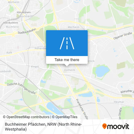 Buchheimer Pfädchen map