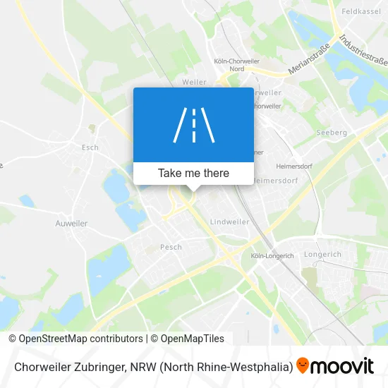Карта Chorweiler Zubringer