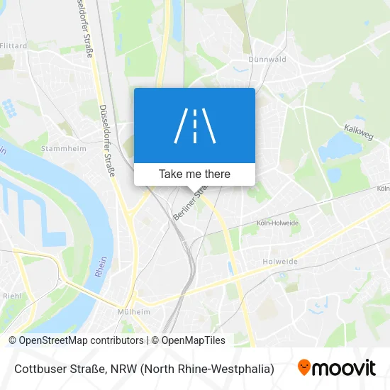 Карта Cottbuser Straße
