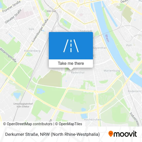 Карта Derkumer Straße