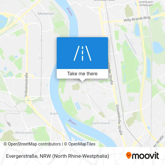 Карта Evergerstraße