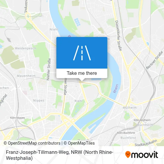 Franz-Joseph-Tillmann-Weg map