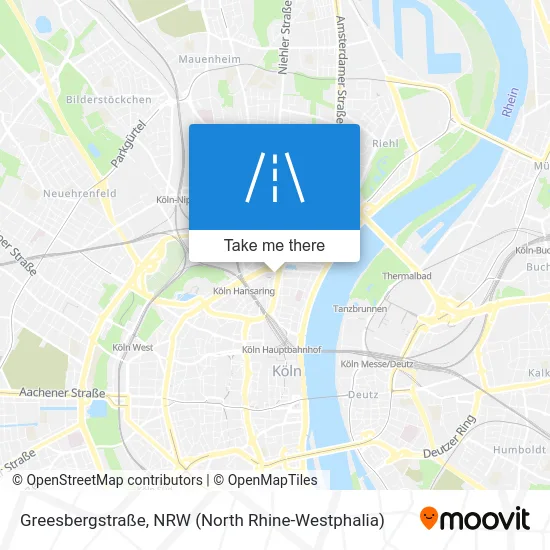 Greesbergstraße map