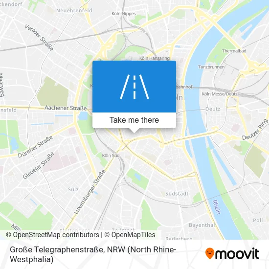 Карта Große Telegraphenstraße