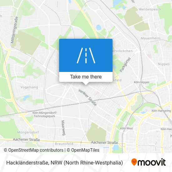 Карта Hackländerstraße