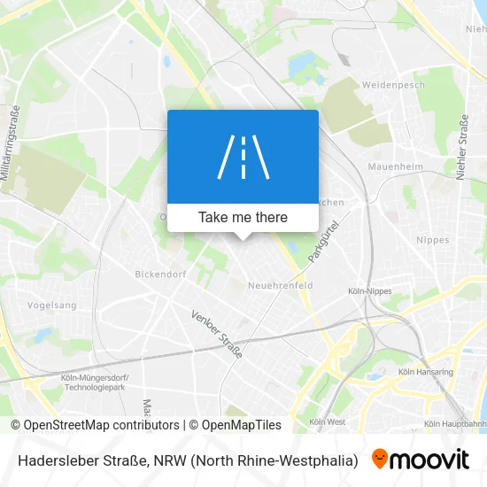 Карта Hadersleber Straße