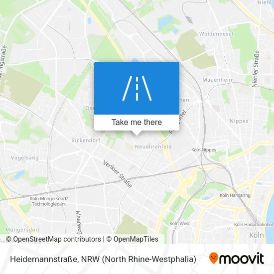 Карта Heidemannstraße