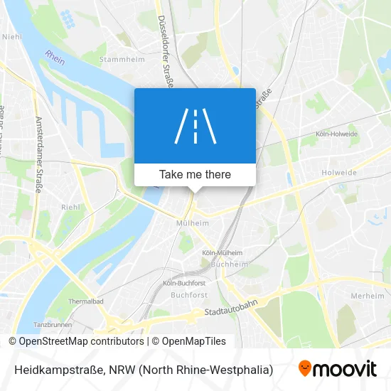 Карта Heidkampstraße