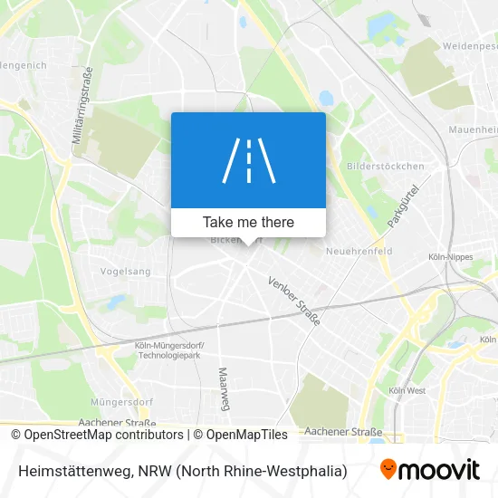 Карта Heimstättenweg
