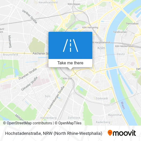 Hochstadenstraße map